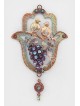 One-of-a-Kind Copper Hamsa - Love Birds On a Grape , Jewish Wedding Gi