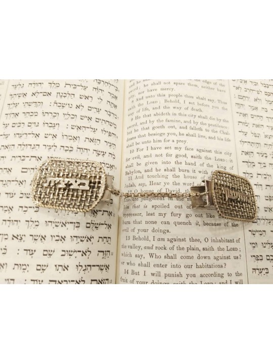 קליפס טלית שקוף עשוי כסף סטרלינג 925, קליפס טלית, ישראל