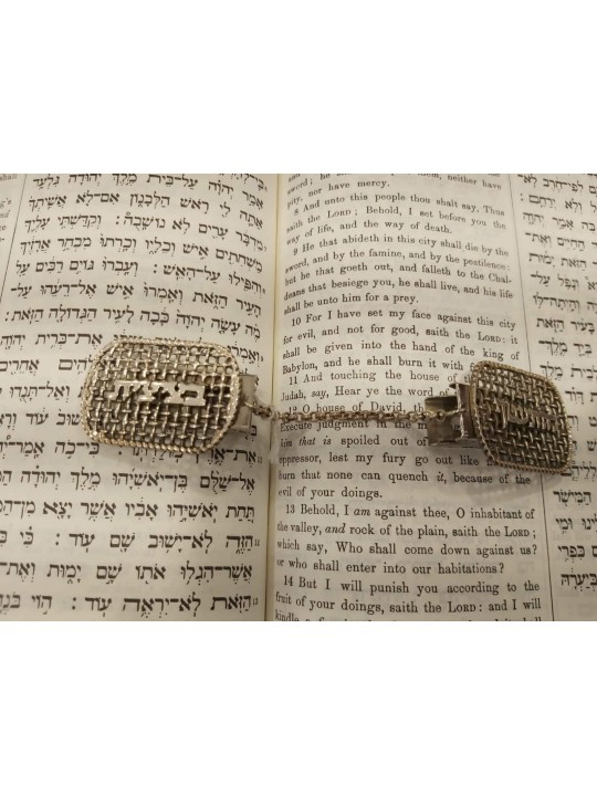 Clips Talit clairs en argent sterling 925, clips Talit, Israël