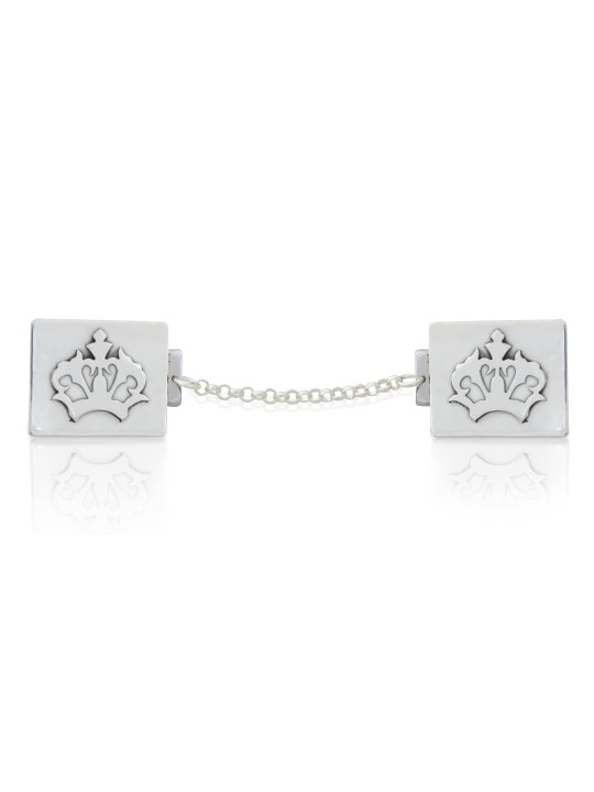 Clips extraordinaires de Talit d’argent de couronne, clips de Talit, Judai israélien