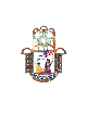 Am Yisrael Chai Nous sommes forts ensemble Hamsa Wall , Hamsa Wall Art ,