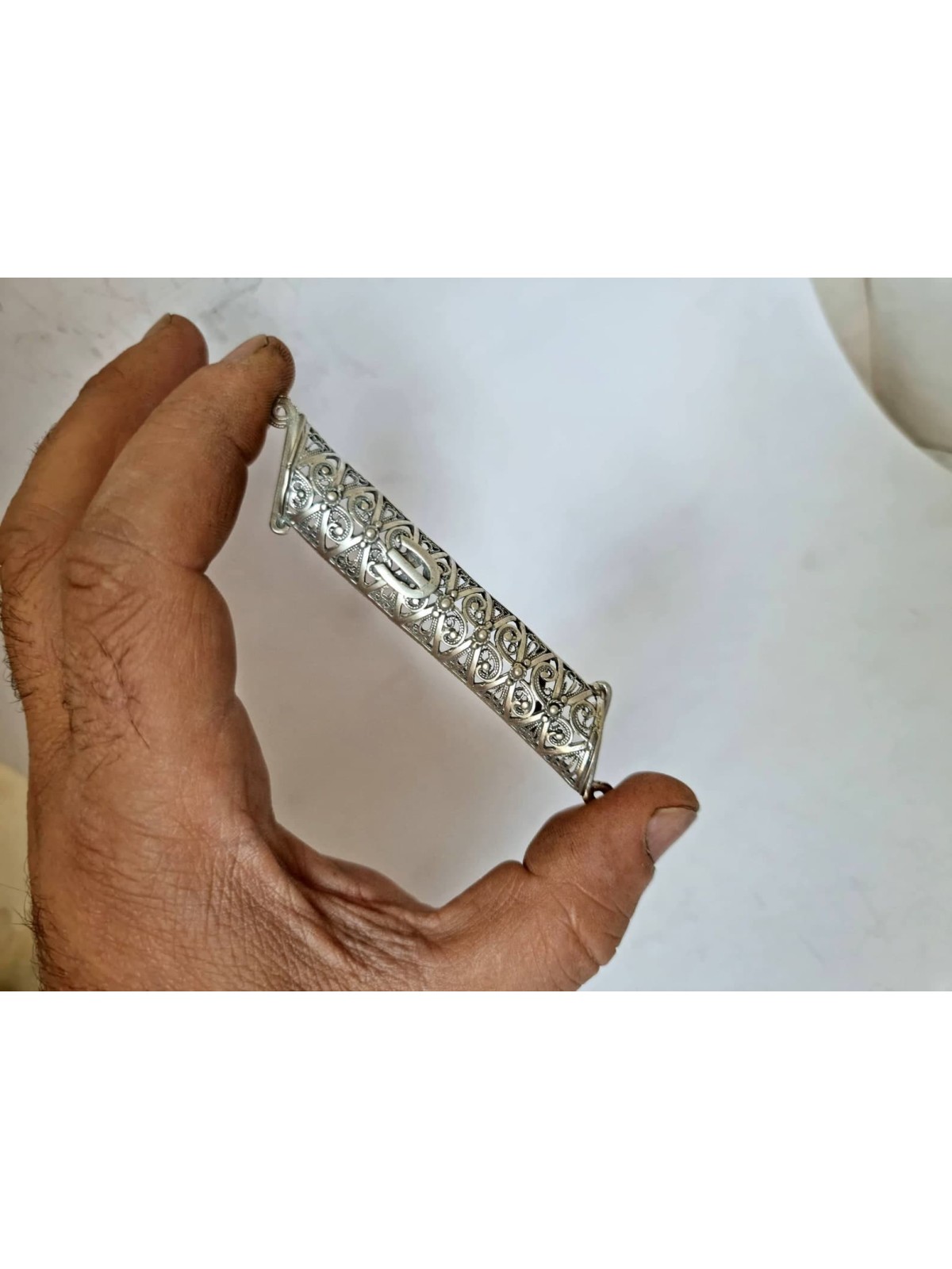 Étui Mezuzah en filigrane élégant et charmant, cadeaux Tu B'Av, J israélien