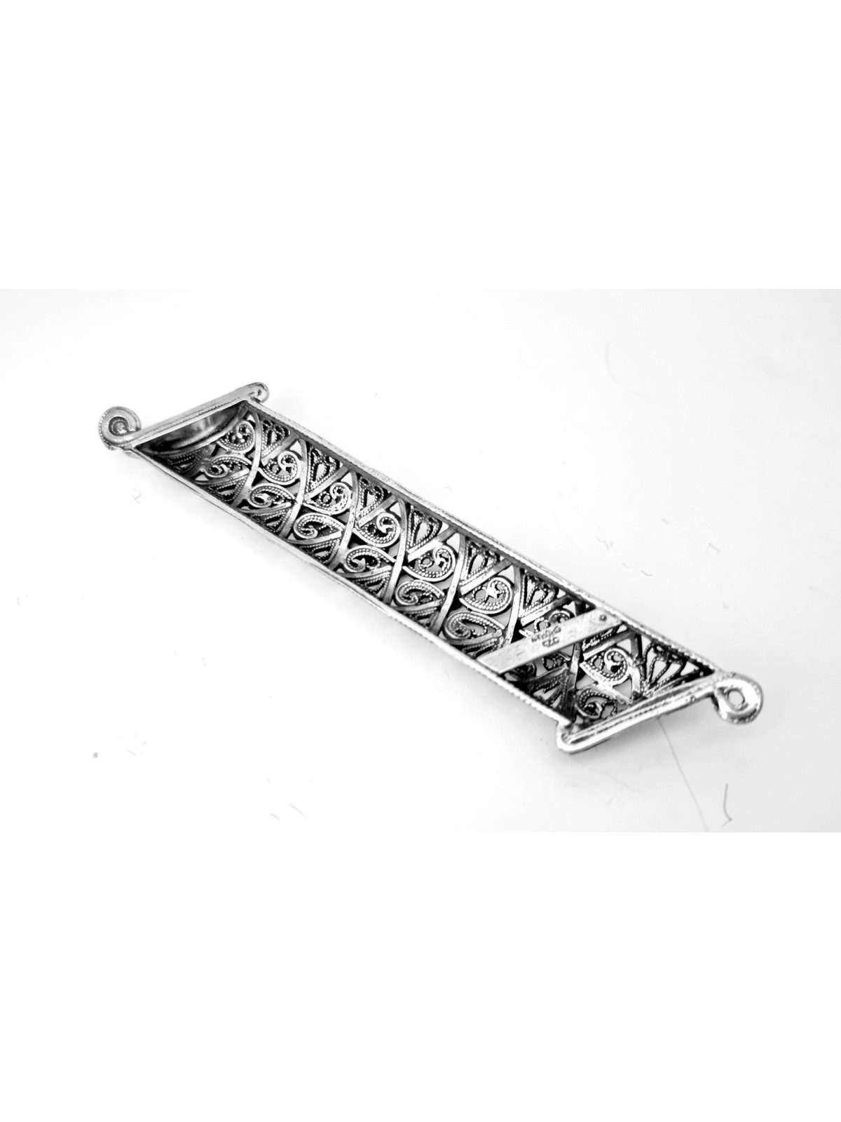 Elegant and Charming Filigree Mezuzah Case , Tu B'Av Gifts , Israeli J