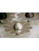 Hammered Floral Salt Shaker with Hebrew Blessing , Jewish Housewarming