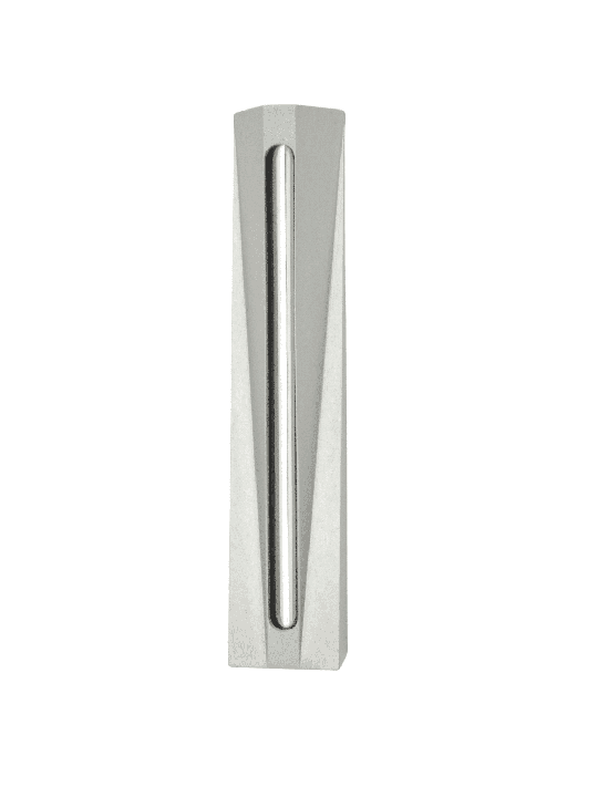 Boîtier moderne unique en aluminium Mezuzah, grandes Mezuzahs, Judaica israélien