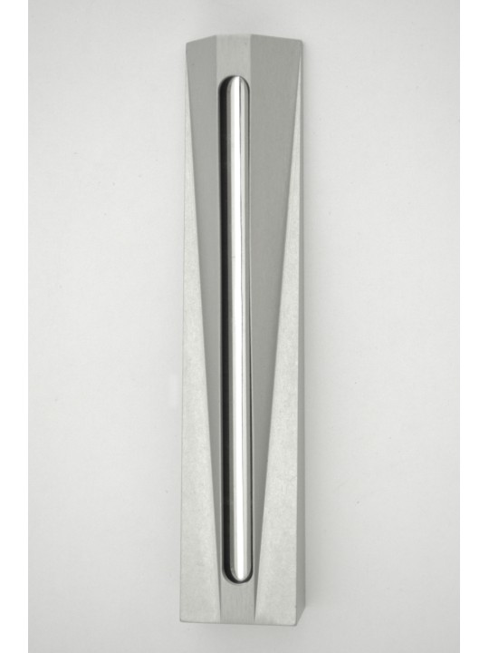 Unique Modern Aluminum Mezuzah Case , Large Mezuzahs , Israeli Judaica