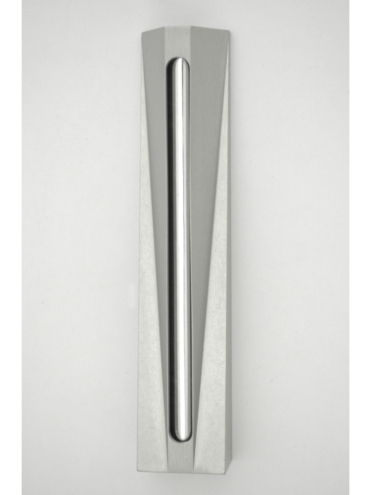 Boîtier moderne unique en aluminium Mezuzah, grandes Mezuzahs, Judaica israélien