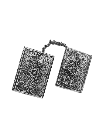 Sterling Silver Star of David Filigree Design Tall , Passover Gifts ,