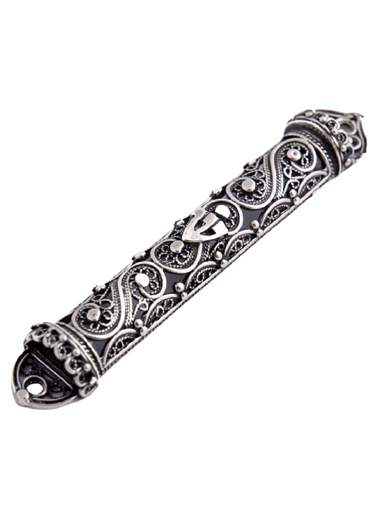 Yéménite Mini Special Mezuzah Case , Cadeaux Tu B'Av , Judaica israélien