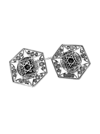 Pinces à Talit en forme d'étoile de David en argent, cadeaux de Pâque, I