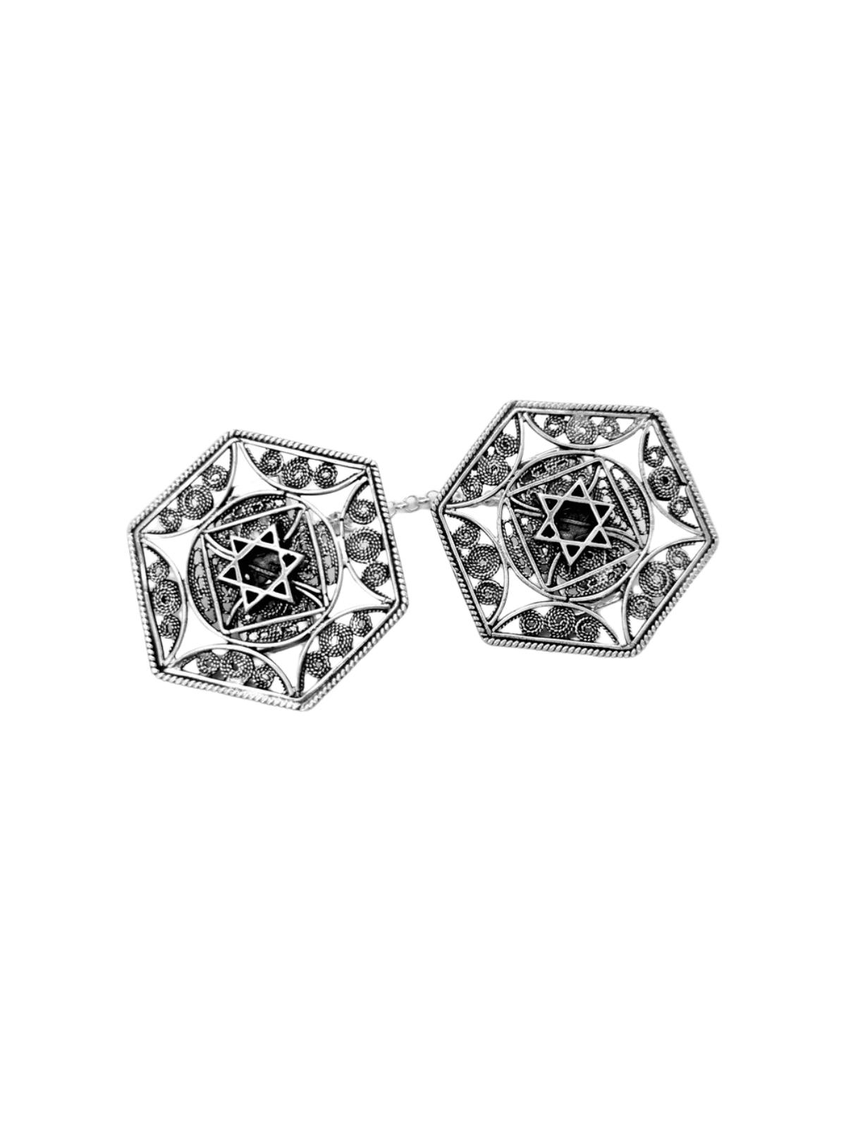 Pinces à Talit en forme d'étoile de David en argent, cadeaux de Pâque, I