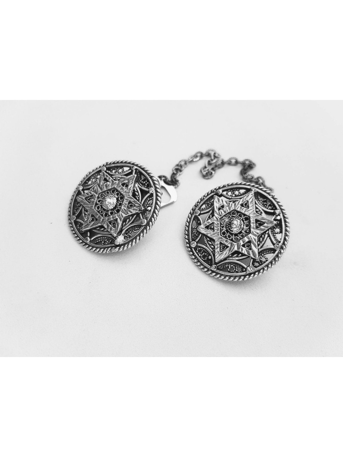 Pinces à Talit en forme d'étoile de David en argent, cadeaux de Pâque, I