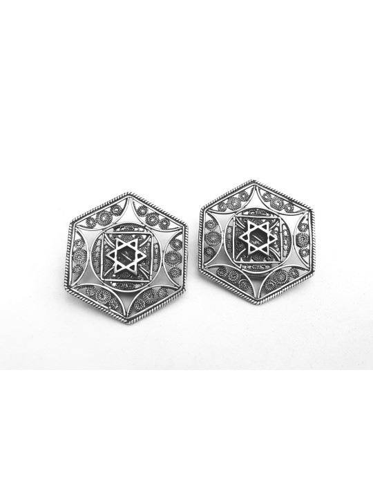 Pinces à Talit en forme d'étoile de David en argent, cadeaux de Pâque, I