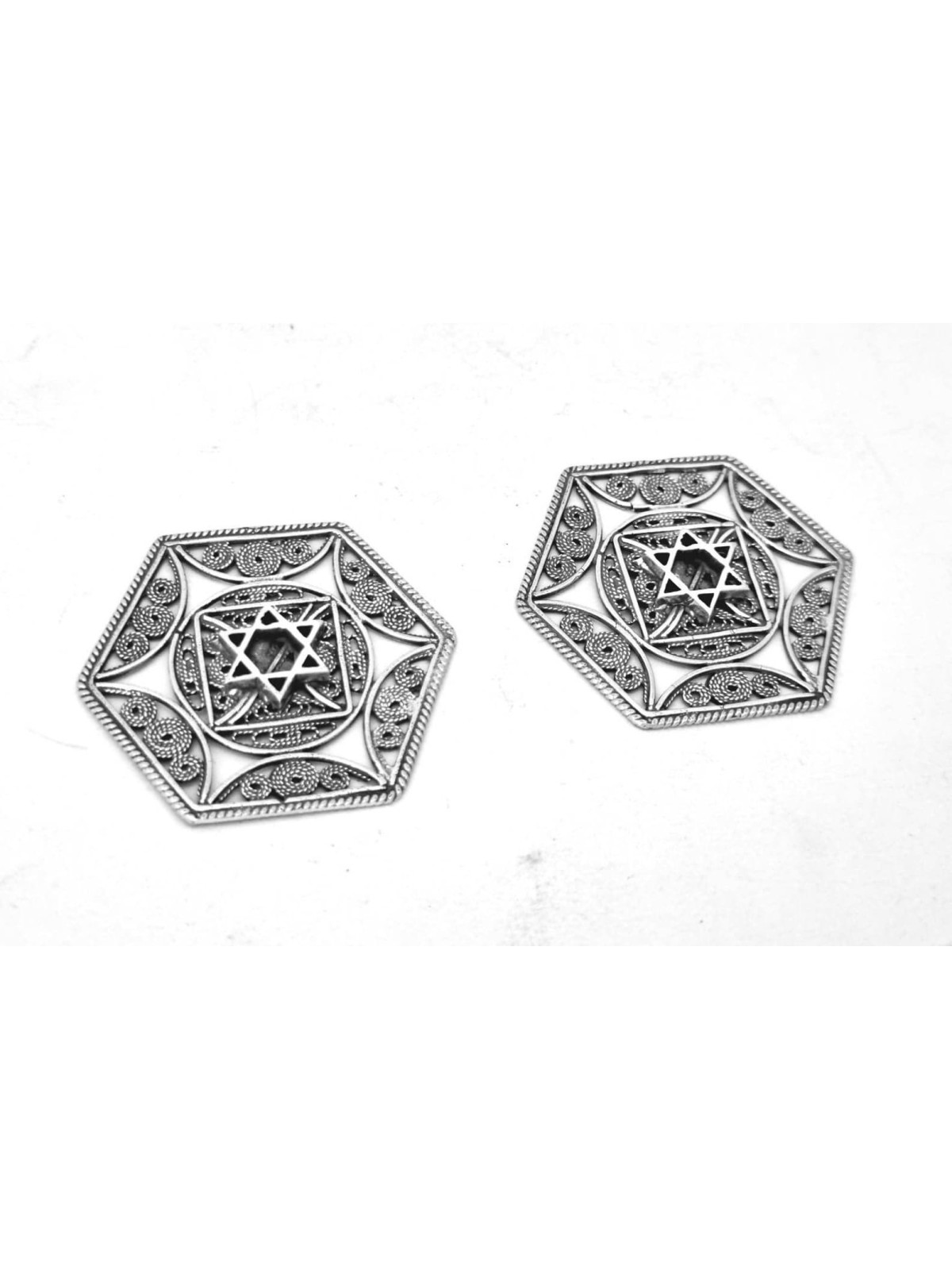 Pinces à Talit en forme d'étoile de David en argent, cadeaux de Pâque, I