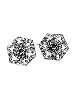Pinces à Talit en forme d'étoile de David en argent, cadeaux de Pâque, I