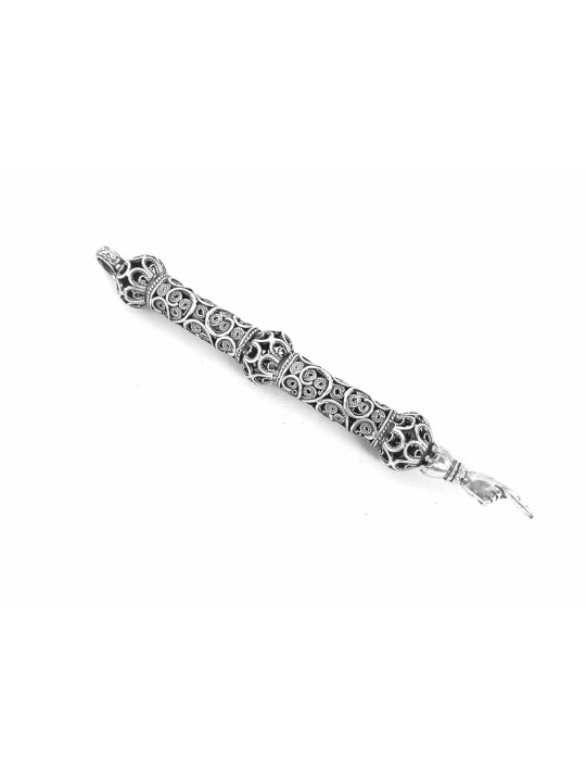 Petit pointeur de Torah en argent spécial triple couronne, cadeaux de Pâque, Isr