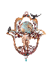 Superbe Hamsa creuse 3D avec épisode Genesis, cadeaux de mariage juif,