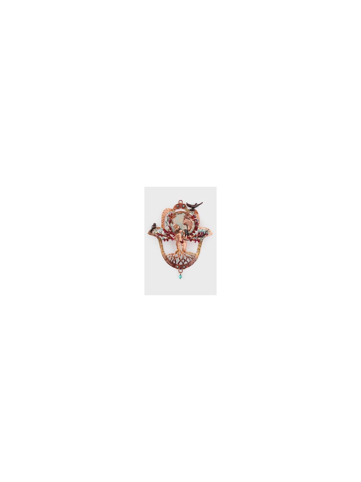 Superbe Hamsa creuse 3D avec épisode Genesis, cadeaux de mariage juif,