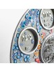 Jerusalem Passover Seder plate with flowers , Jerusalem Seder Plates ,