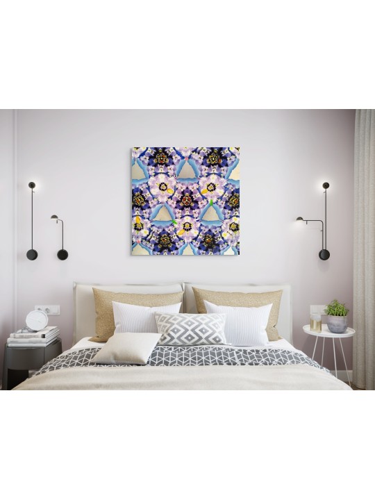 Lupins multicolores modernes de forme carrée peignant f, peintures juives