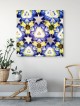 Étoile bleue et dorée de David peignant sur Pansy Flow, peintures juives