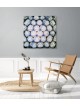 Blue Star of David Wall Art On White Almond Blosso , Jewish Paintings