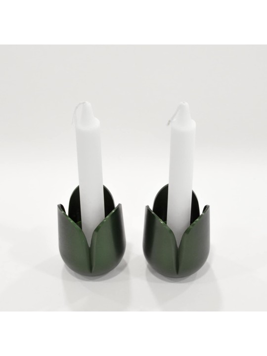 Superbes bougeoirs en fleurs de tulipes, cadeaux de Pâque, judaïque israélien