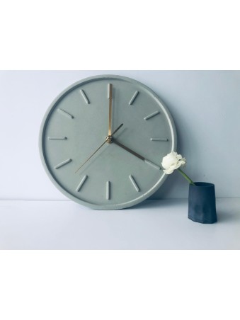 Horloge en béton plat moderne, cadeaux Tu B'Av, Judaica israélienne