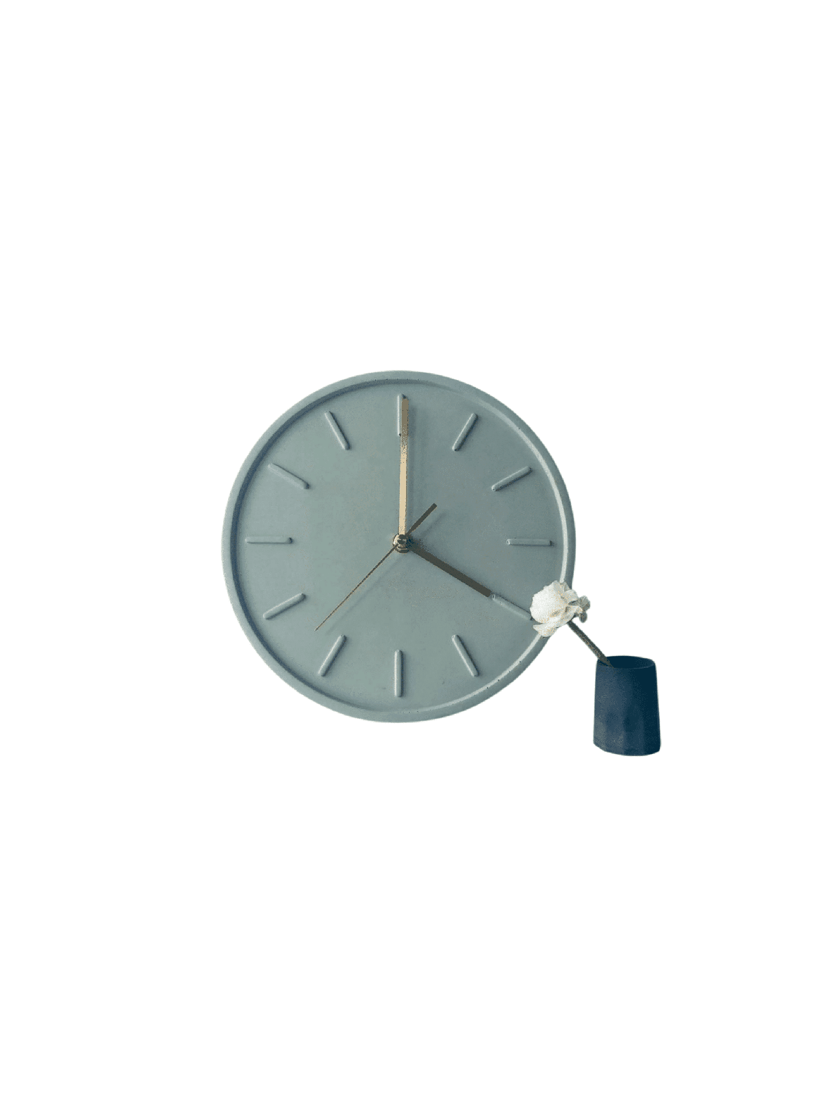 Modern Flat Concrete Clock , Tu B'Av Gifts , Israeli Judaica