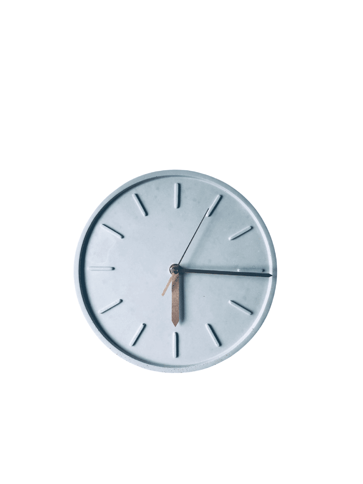 Horloge en béton plat moderne, cadeaux Tu B'Av, Judaica israélienne