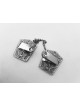 Prayer Shawl Silver Clips with Magen David , Passover Gifts , Israeli