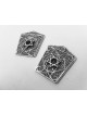 Clips argentés de châle de prière avec Magen David , Cadeaux de Pâque , Israélien