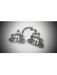 Clips de Talit Chai en forme de fleur de Sterling Silve, cadeaux de Pâque,