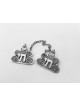 Flower Shape Chai Tallit Clips From Sterling Silve , Passover Gifts ,