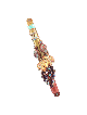 Magnificent Copper Mezuzah Case With Two Love Bird , Jewish Wedding Gi