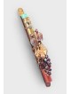 Magnificent Copper Mezuzah Case With Two Love Bird , Jewish Wedding Gi