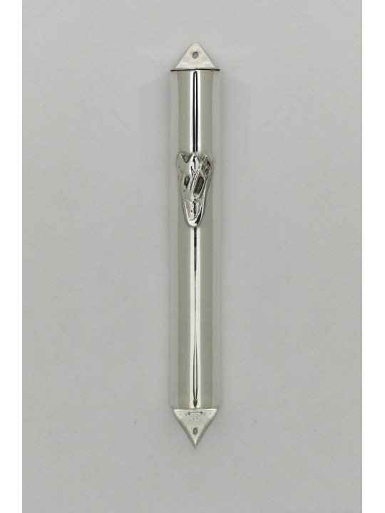 Étui Mezouza classique arrondi en argent sterling, pour rouleaux de 7 cm, Israël