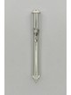 Classic Rounded Sterling Silver Mezuzah Case , For 7cm Scrolls , Israe