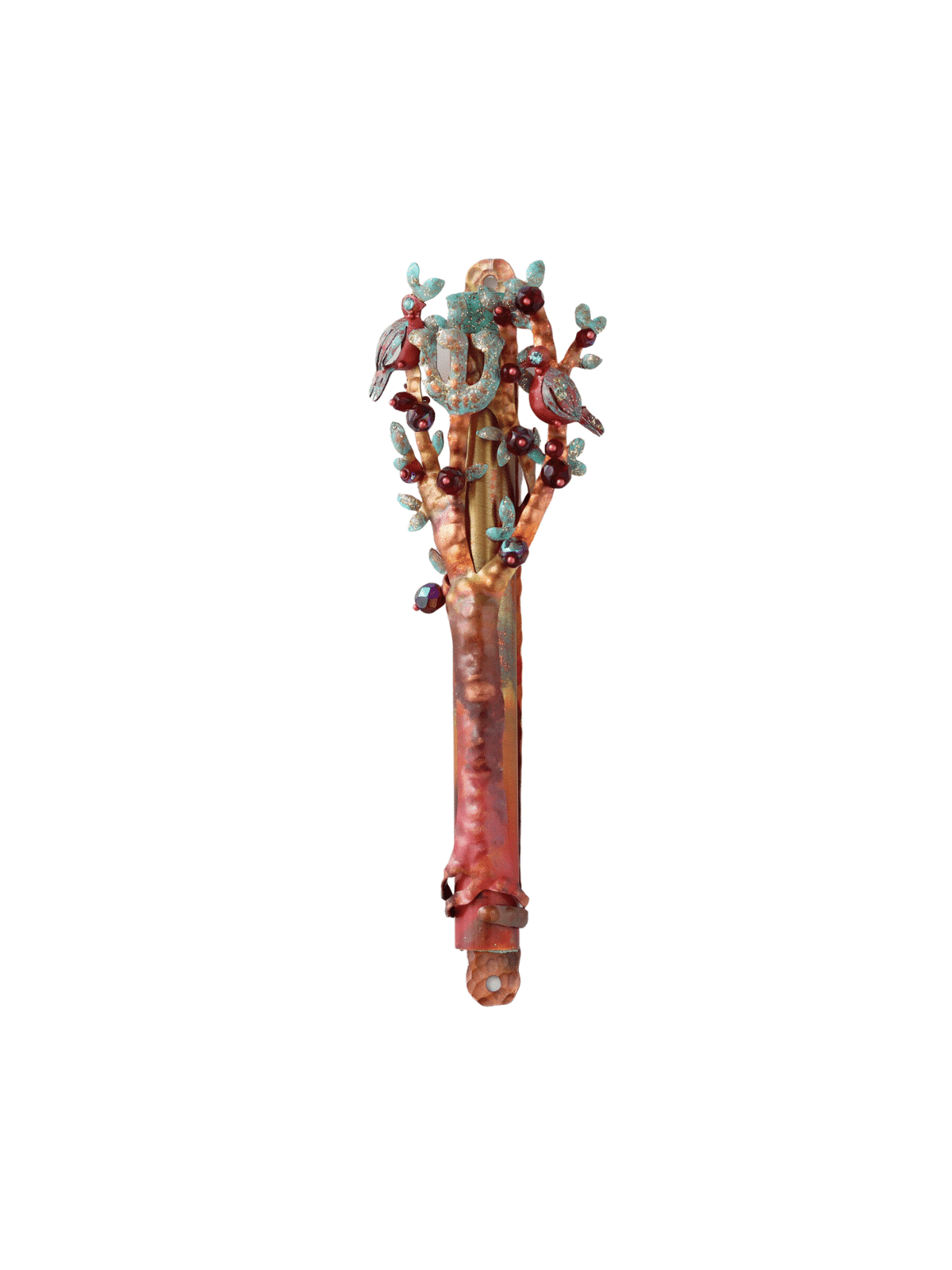 One-of-a-Kind Nature Inspired Copper Mezuzah Case  , Jewish Wedding Gi