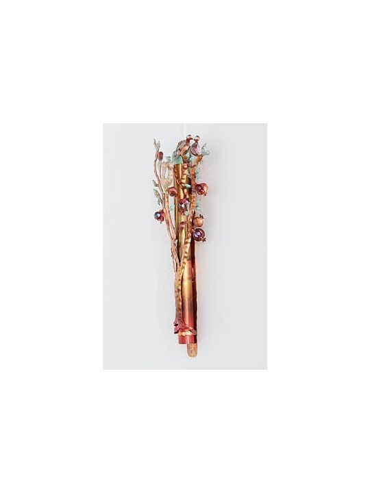 Amazing Nature Inspired Copper Tree Of Life Mezuza , Jewish Wedding Gi