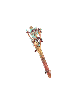Unique Tree Shaped Copper Mezuzah Case With Beads , Jewish Wedding Gif