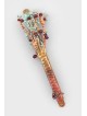 Unique Tree Shaped Copper Mezuzah Case With Beads , Jewish Wedding Gif