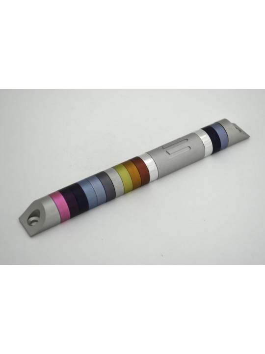 Elegant Mezuzah Case with Aluminum Rings , Large Mezuzahs , Israeli Ju
