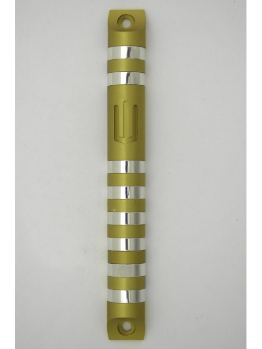Elegant Mezuzah Case with Aluminum Rings , Large Mezuzahs , Israeli Ju