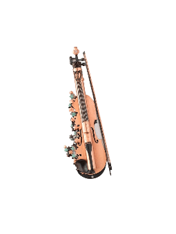 Mezuzah de violon en cuivre inhabituel avec étoile de David D, Gi de mariage juif