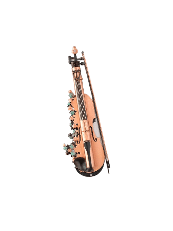 Unusual Copper Violin Mezuzah with Star of David D , Jewish Wedding Gi