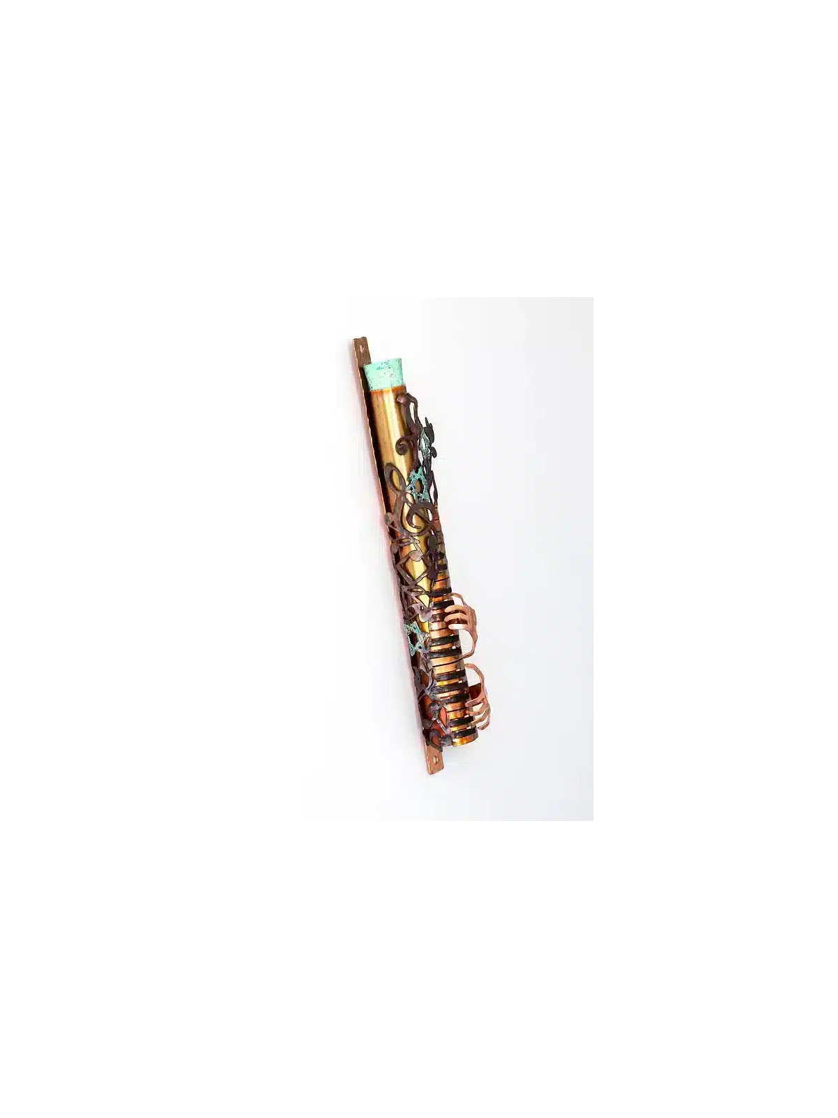 Couleurs uniques en cuivre et acrylique Piano Mezuzah Cas, Gi de mariage juif