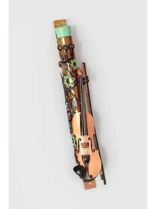 Mezouza pour violon avec étoile de David découpée et Musica, Gi de mariage juif