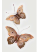 Nature Wall Art Paire 3d Décor Cuivre Papillons w, Mariage Juif Gi