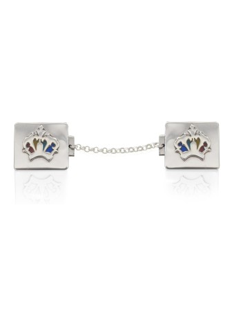 Modern Tallit Clips with Enamel , Tallit Clips , Israeli Judaica
